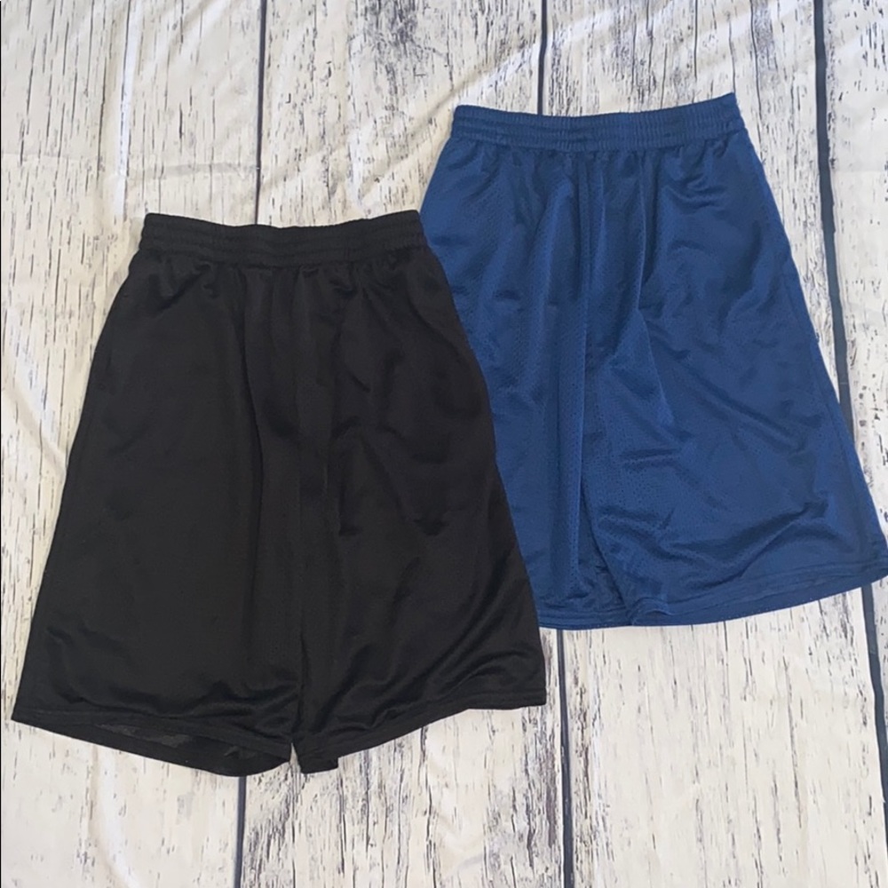 Athletic Shorts XL 14-16 Blue Black